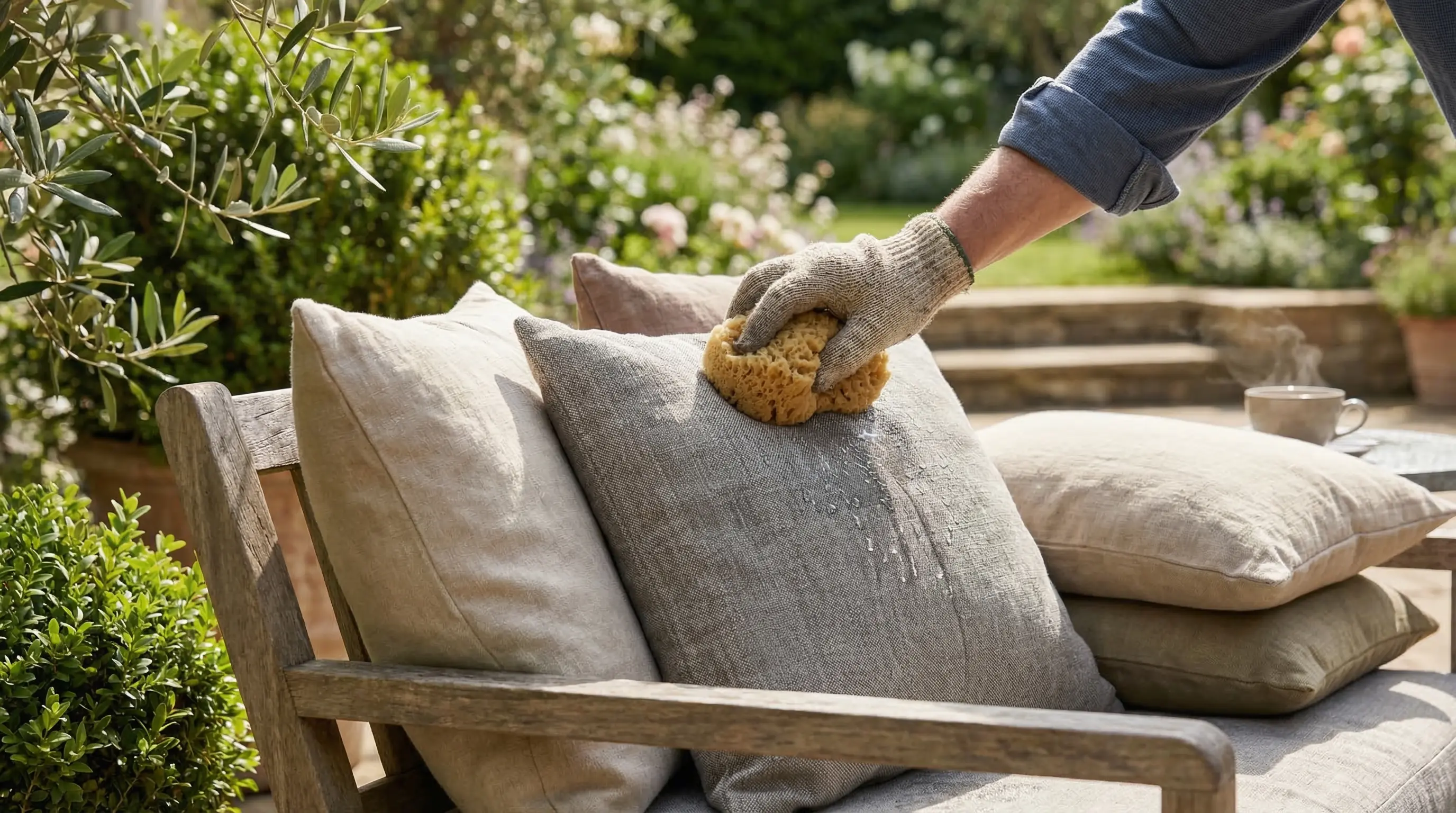 Je tuinkussens wassen: hoe pak je het slim en veilig aan?